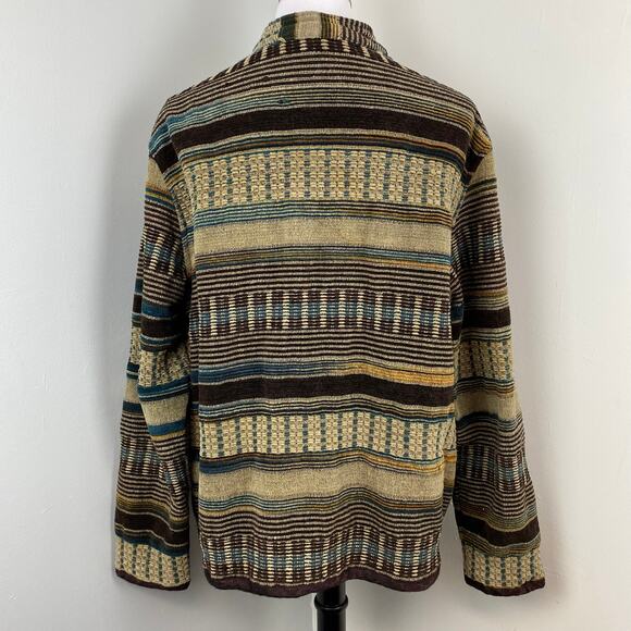 Vintage White Stag Tapestry Jacket Large Cottagecore Gandmacore - Picture 5 of 7